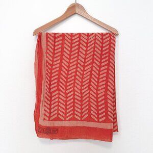 Block Shop Textiles Herringbone Patterned Scarf